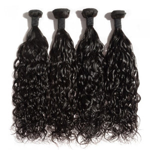 PREMIUM QUALITY 10-30 Inches Natural Wavy 100% Virgin Indian Hair 1B Natural Black