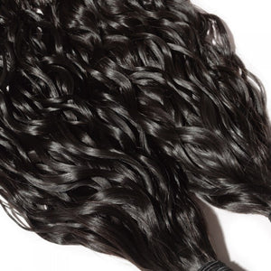 PREMIUM QUALITY 10-30 Inches Natural Wavy 100% Virgin Indian Hair 1B Natural Black