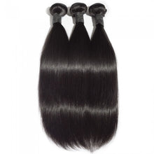 Load image into Gallery viewer, PREMIUM QUALITY 10-30 Inches Straight 100% Virgin Indian Hair 1B Natural Black
