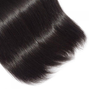 PREMIUM QUALITY 10-30 Inches Straight 100% Virgin Indian Hair 1B Natural Black