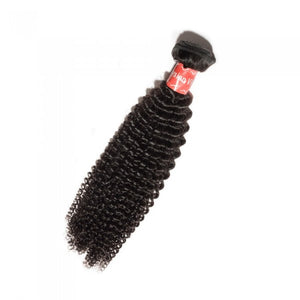 PREMIUM QUALITY 10-30 Inches Kinky Curly 100% Malaysian Human Hair 1B Natural Black
