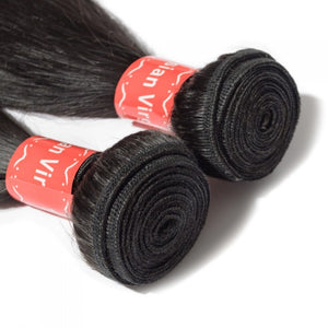 PREMIUM QUALITY 10-30 Inches Straight 100% Virgin Malaysian Hair 1B Natural Black