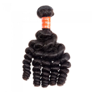 PREMIUM QUALITY 10-26 inches Funmi Egg curls 100% Virgin Malaysian human hair colour 1B Natural Black