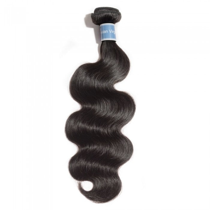 PREMIUM QUALITY 10-30 Inches Body Wave 100% Peruvian Human Hair 1B Natural Black