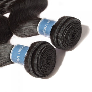 PREMIUM QUALITY 10-30 Inches Body Wave 100% Peruvian Human Hair 1B Natural Black