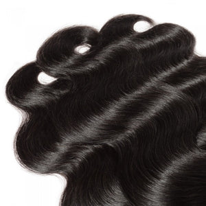 PREMIUM QUALITY 10-30 Inches Body Wave 100% Peruvian Human Hair 1B Natural Black