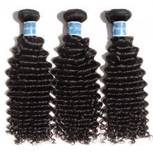 Load image into Gallery viewer, PREMIUM QUALITY 10-30 Inches Deep Wave 100% Virgin Peruvian Hair 1B Natural Black
