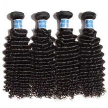 Load image into Gallery viewer, PREMIUM QUALITY 10-30 Inches Deep Wave 100% Virgin Peruvian Hair 1B Natural Black
