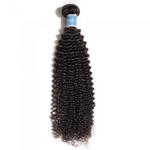 PREMIUM QUALITY 10-30 Inches Kinky Curly 100% Peruvian Human Hair 1B Natural Black