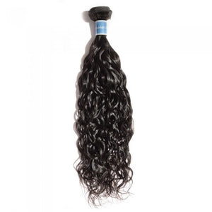 PREMIUM QUALITY 10-30 Inches Natural Wavy 100% Virgin Peruvian Hair 1B Natural Black