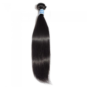 PREMIUM QUALITY 10-30 Inches Straight 100% Virgin Peruvian Human Hair 1B Natural Black