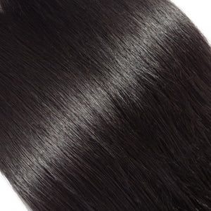 PREMIUM QUALITY 10-30 Inches Straight 100% Virgin Peruvian Human Hair 1B Natural Black
