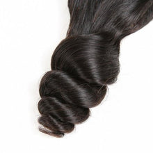 Load image into Gallery viewer, PREMIUM QUALITY 10-20 Inches 13&quot; x 4&quot; Loose wave Free Part Full frontal Lace Closure #1B Natural Black
