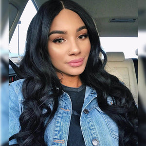 PREMIUM QUALITY 10-30 Inches Body Wave 100% Malaysian Human Hair 1B Natural Black