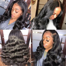 Load image into Gallery viewer, PREMIUM QUALITY #1B  Full Lace Body Wave Wig 150% Density  Virgin Hair

