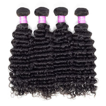 Load image into Gallery viewer, PREMIUM QUALITY 10-30 Inches Deep wave 100% Indian Human Hair Colour 1B Natural Black
