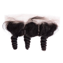 Load image into Gallery viewer, Loose wave full frontal closure 13x4 width, ear to ear.
