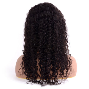PREMIUM QUALITY #1B 14-24 Inches 13x6 Full Frontal Lace Wig 14-24 Inches Deep Curly wig