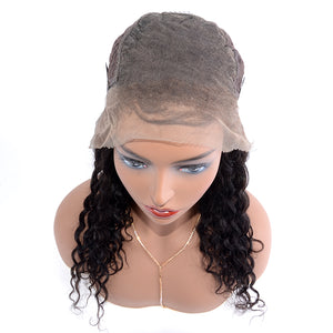 PREMIUM QUALITY #1B 14-24 Inches 13x6 Full Frontal Lace Wig 14-24 Inches Deep Curly wig