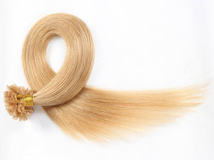 PREMIUM QUALITY 16-24 Inches Straight Nail Tip Remy Human Hair Extensions colour #27 Strawberry Blonde