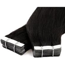 Load image into Gallery viewer, PREMIUM QUALITY 16-24 Inches Straight Nail Tip Remy Human Hair Extensions colour #1 Jet Black
