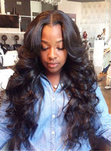 Load image into Gallery viewer, PREMIUM QUALITY 10-30 Inches Loose Wave 100% Indian Human Hair 1B Natural Black
