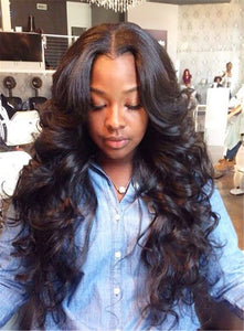 PREMIUM QUALITY 10-30 Inches Loose Wave 100% Indian Human Hair 1B Natural Black