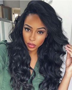 PREMIUM QUALITY 10-30 Inches Body Wave 100% Malaysian Human Hair 1B Natural Black
