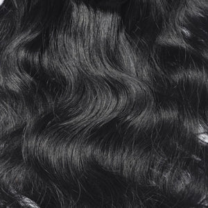 LUXURY PLATINUM 16 to 26 Inches #1 Jet Black 10 pieces body wave Clip In Human Hair Extensions