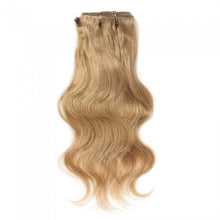 Load image into Gallery viewer, LUXURY PLATINUM 16 to 26 Inches Colour #27 Strawberry blonde 10 pieces Body wave Clip In Human Hair Extensions
