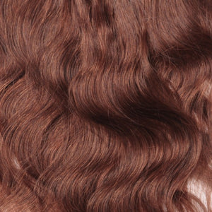 LUXURY PLATINUM 16 to 26 Inches Colour #33 Coffee brown 10 pieces Body wave Clip In Human Hair Extensions