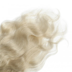 LUXURY PLATINUM 16 to 26 Inches Colour #60 White blonde 10 pieces Body wave Clip In Human Hair Extensions