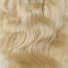 Load image into Gallery viewer, LUXURY PLATINUM 16 to 26 Inches Colour #613 Light blonde 10 pieces Body wave Clip In Human Hair Extensions
