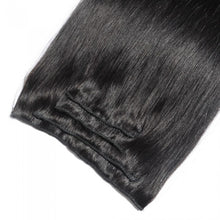 Load image into Gallery viewer, LUXURY PLATINUM 16 to 26 Inches #1 Jet Black 10 pieces Straight Clip In Human Hair Extensions

