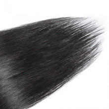 Load image into Gallery viewer, LUXURY PLATINUM 16 to 26 Inches #1B Jet Black 10 pieces Straight Clip In Human Hair Extensions
