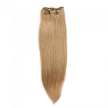 Load image into Gallery viewer, LUXURY PLATINUM 16 to 26 Inches Colour #27 Strawberry blonde 10 pieces Straight Clip In Human Hair Extensions
