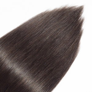 LUXURY PLATINUM 16 to 26 Inches colour #2 Jet Black 10 pieces Straight Clip In Human Hair Extensions