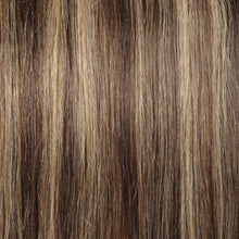 Load image into Gallery viewer, LUXURY PLATINUM 16 to 26 Inches Colour #4/27 Light brown 10 pieces Straight Clip In Human Hair Extensions
