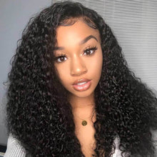 Load image into Gallery viewer, PREMIUM QUALITY 10-30 Inches Kinky Curly 100% Peruvian Human Hair 1B Natural Black
