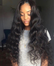 Load image into Gallery viewer, PREMIUM QUALITY 10-30 Inches Loose Wave 100% Indian Human Hair 1B Natural Black
