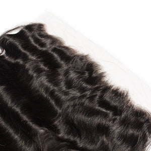 PREMIUM QUALITY 10-20 Inches 13" x 4" Body wave Free Part Full frontal Lace Closure #1B Natural Black