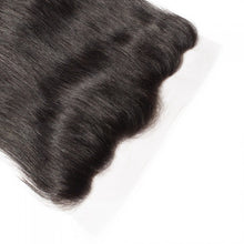 Load image into Gallery viewer, PREMIUM QUALITY 10-20 Inches 13&quot; x 4&quot; Straight Free Part Full frontal Lace Closure #1B Natural Black
