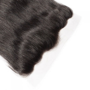 PREMIUM QUALITY 10-20 Inches 13" x 4" Straight Free Part Full frontal Lace Closure #1B Natural Black