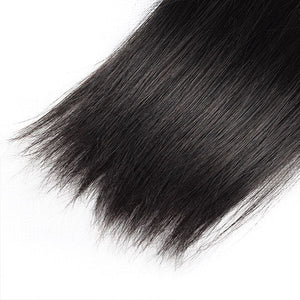 PREMIUM QUALITY 10-30 Inches Straight 100% Virgin Peruvian Human Hair 1B Natural Black