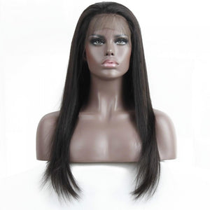PREMIUM QUALITY #1B Full Lace Lace Wig 14-24 Inches Straight Brazilian hair
