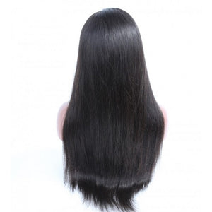 PREMIUM QUALITY #1B Full Lace Lace Wig 14-24 Inches Straight Brazilian hair