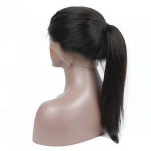 PREMIUM QUALITY #1B Full Lace Lace Wig 14-24 Inches Straight Brazilian hair