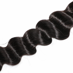 PREMIUM QUALITY 12-26 Inches Loose Deep wave 100% Virgin Peruvian Hair Colour 1B Natural Black