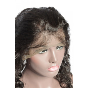 PREMIUM QUALITY 10-20 Inches 22" x 4"x 2" Loose wave #1B Natural Black 360 Lace Frontal