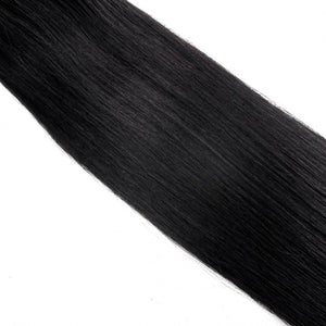 PREMIUM QUALITY 16-24 Inches Straight Nail Tip Remy Human Hair Extensions colour #1 Jet Black